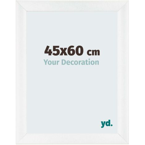 yd. - Cadre photo 45x60 - Blanc Brillant - MDF - Pisa (1/5)