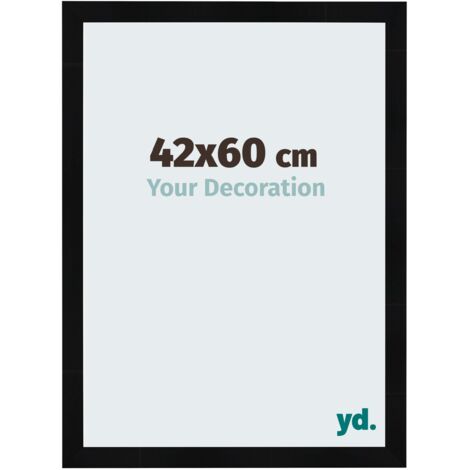 yd. - Cadre photo 42x60 - Noir Brillant - MDF - Pisa (1/5)
