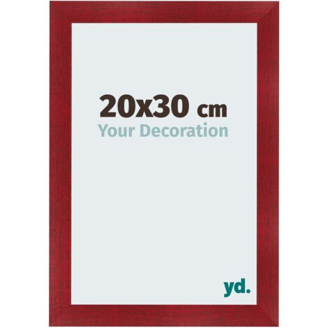 yd. - Cadre photo 20x30 - Vin Rouge Patine - MDF - Pisa (1/5)