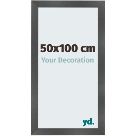 yd. - Cadre photo 50x100 - Noir Mat - MDF - Pisa
