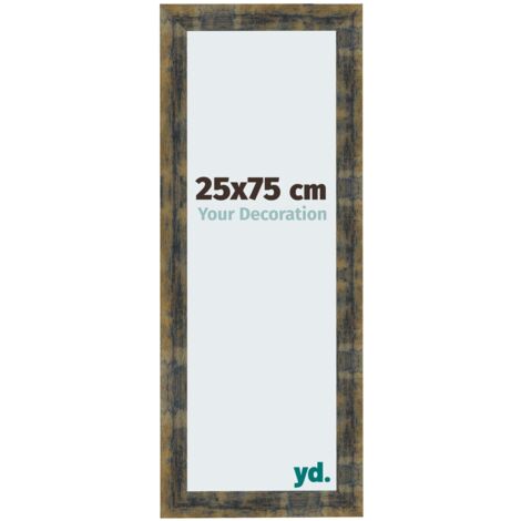 yd. - Cadre photo 25x75 - Bleu Or Melange - MDF - Pisa (1/5)