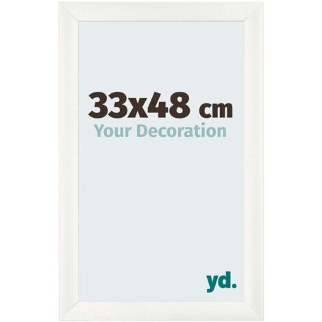 yd. - Cadre photo 33x48 - Blanc Patine - MDF - Pisa (1/5)
