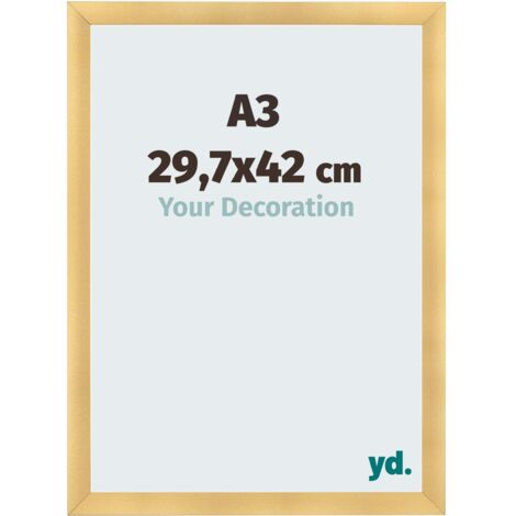 yd. - Cadre photo A3 29.7x42 - Or Mat - MDF - Pisa (1/5)