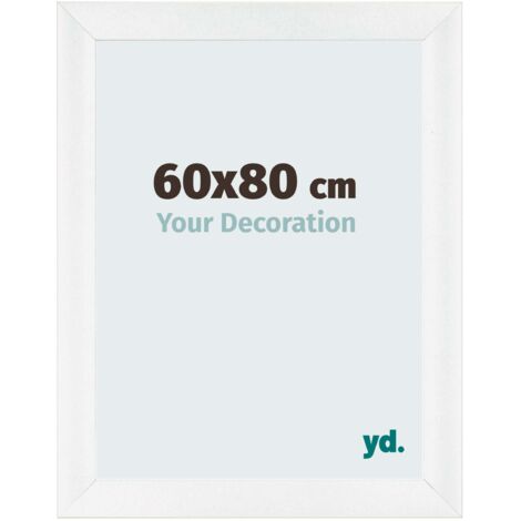 yd. - Cadre photo 60x80 - Blanc Brillant - MDF - Pisa (1/5)