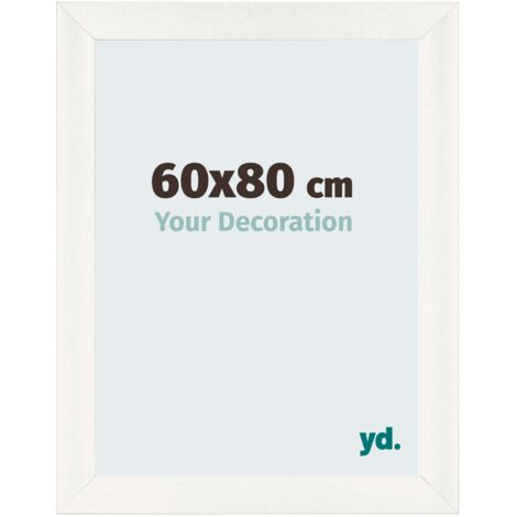 yd. - Cadre photo 60x80 - Blanc Patine - MDF - Pisa (1/5)