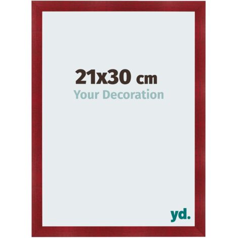 yd. - Cadre photo 21x30 - Vin Rouge Patine - MDF - Pisa (1/5)