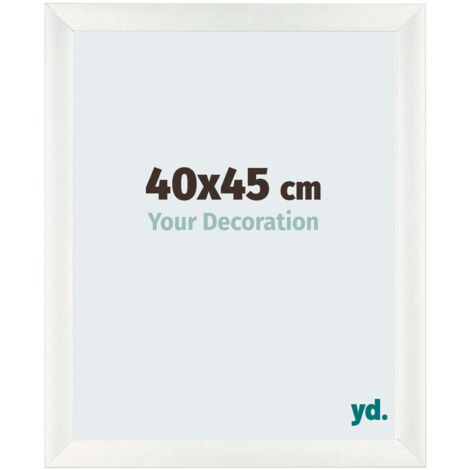yd. - Cadre photo 40x45 - Blanc Patine - MDF - Pisa (1/5)