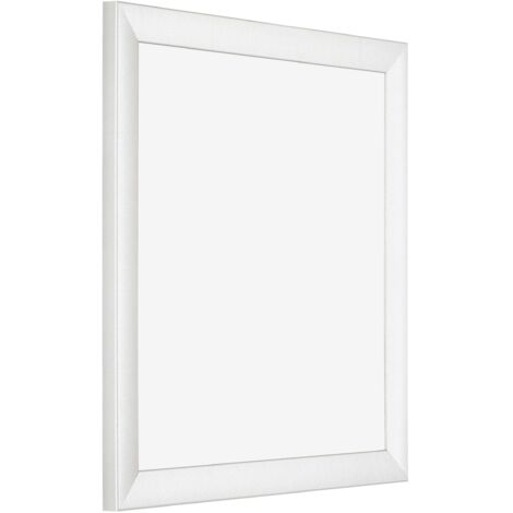 Cadre Photo 40x40 cm - Blanc Brillant - Plastique - Evry