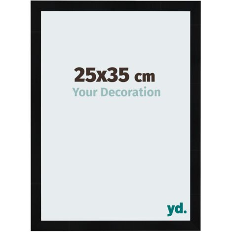 yd. - Cadre photo 25x35 - Noir Brillant - MDF - Pisa (1/5)
