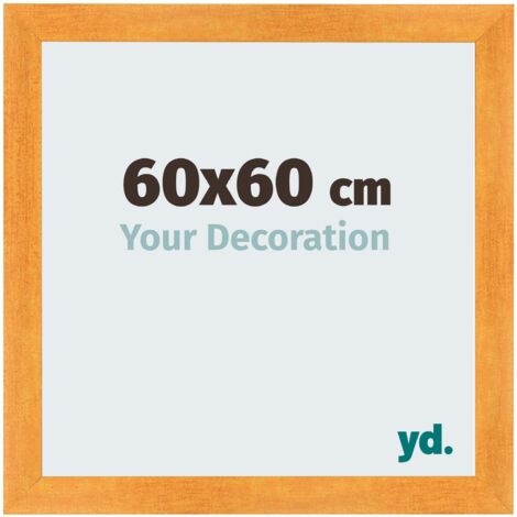 yd. - Cadre photo 60x60 - Orange - MDF - Pisa (1/5)