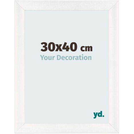 yd. - Cadre photo 30x40 - Blanc Patine - MDF - Pisa