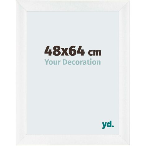 yd. - Cadre photo 48x64 - Blanc Brillant - MDF - Pisa (1/5)