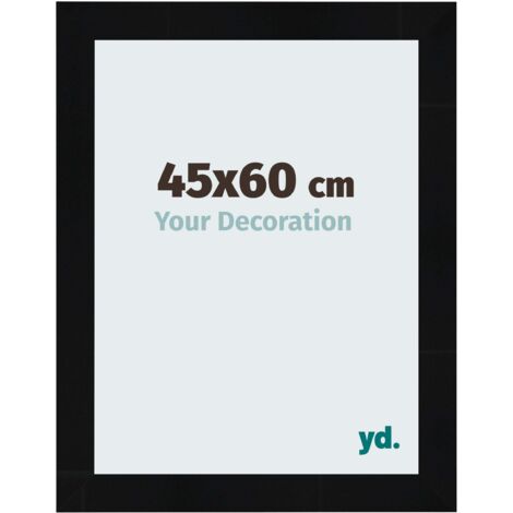 yd. - Cadre photo 45x60 - Noir Brillant - MDF - Pisa (1/5)