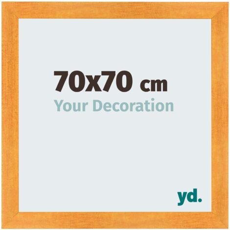 yd. - Cadre photo 70x70 - Orange - MDF - Pisa (1/5)