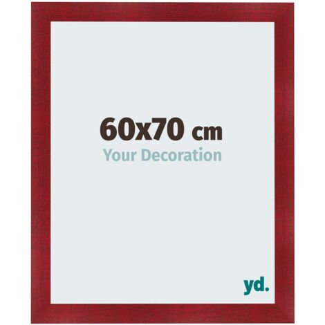 yd. - Cadre photo 60x70 - Vin Rouge Patine - MDF - Pisa (1/5)