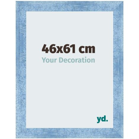 yd. - Cadre photo 46x61 - Bleu Brillant Patine - MDF - Pisa (1/5)