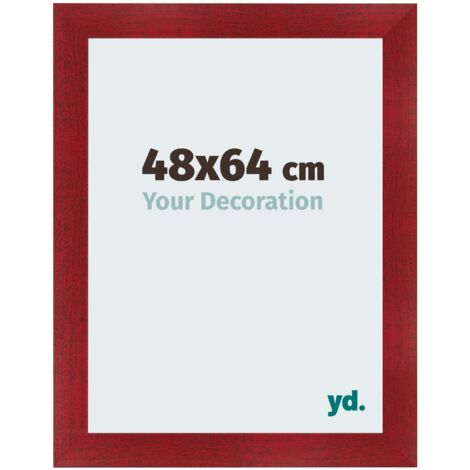 yd. - Cadre photo 48x64 - Vin Rouge Patine - MDF - Pisa (1/5)