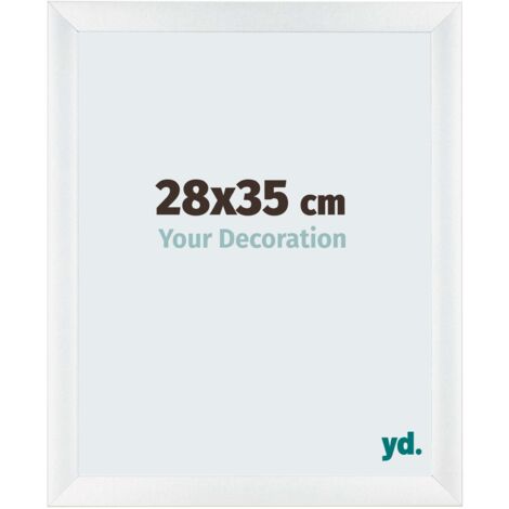 yd. - Cadre photo 28x35 - Blanc Brillant - MDF - Pisa (1/5)