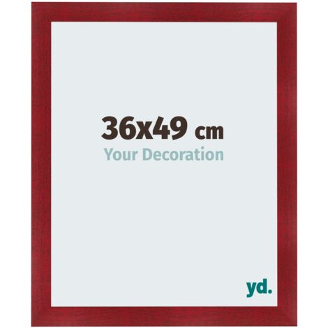 yd. - Cadre photo 36x49 - Vin Rouge Patine - MDF - Pisa (1/5)