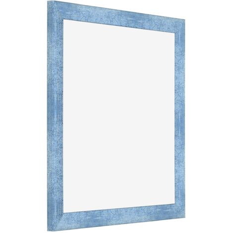yd. - Cadre photo 40x40 - Bleu Brillant Patine - MDF - Pisa