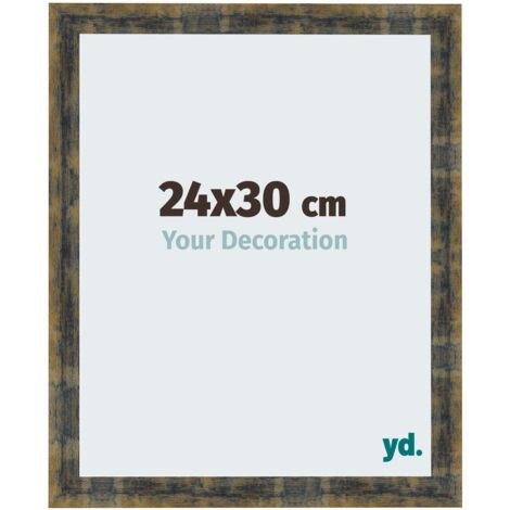 yd. - Cadre photo 24x30 - Bleu Or Melange - MDF - Pisa (1/5)