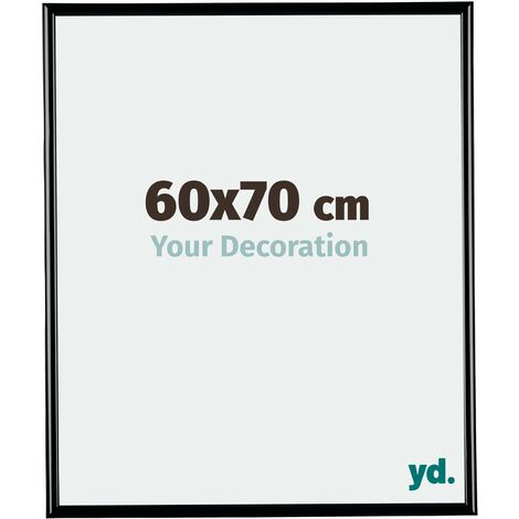 yd. - Cadre photo 60x70 - Noir Brillant - Plastique - Bordeaux