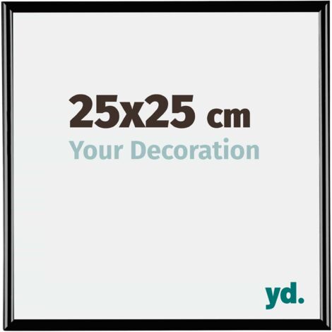 yd. - Cadre photo 25x25 - Noir Brillant - Plastique - Bordeaux (1/5)