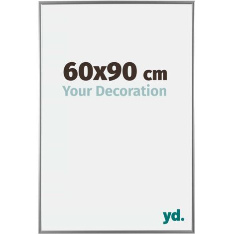yd. - Cadre photo 60x90 - Argent Brillant - Plastique - Evry
