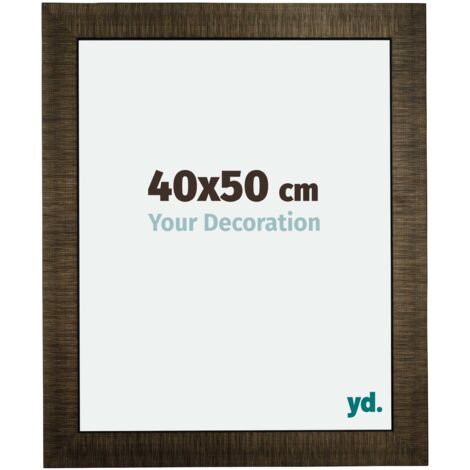 yd. - Cadre photo 40x50 - Champagne Brosse - Bois - Leeds (1/5)
