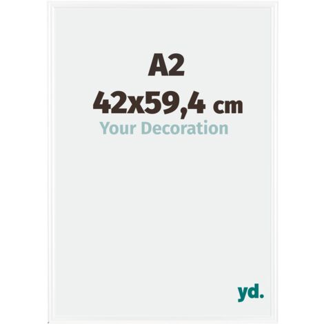 yd. - Cadre photo A2 42x59.4 - Blanc Brillant - Plastique - Bordeaux