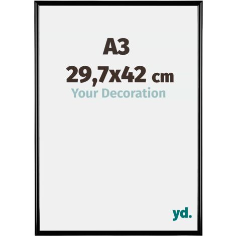 yd. - Cadre photo A3 29.7x42 - Noir Brillant - Plastique - Bordeaux (1/5)