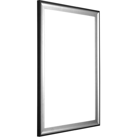 Your Decoration - 60x84 cm - Cadres en Bois avec Verre acrylique - Anti-Reflet - Excellente Qualité - Noir Argent Poli - Cadre Decoration Murale - Birmingham.