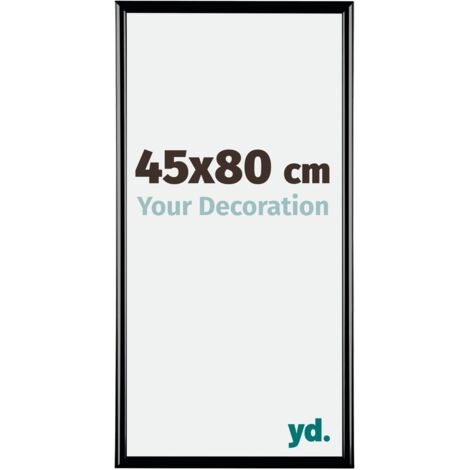 yd. - Cadre photo 45x80 - Noir Brillant - Plastique - Bordeaux