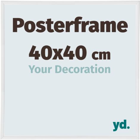 yd. - Cadre photo 40x40 - Blanc Brillant - Plastique - Paris