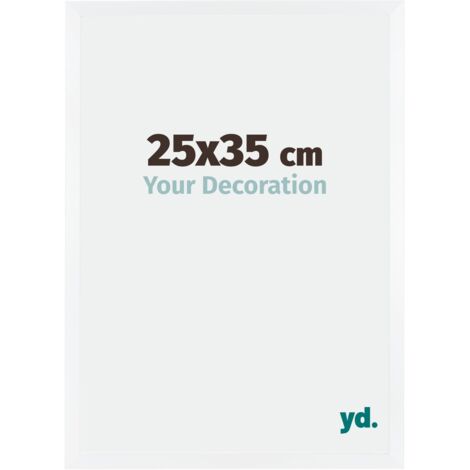 yd. - Cadre photo 25x35 - Blanc Mat - MDF - Catania (1/5)