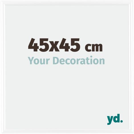 yd. - Cadre photo 45x45 - Blanc Brillant - Plastique - Bordeaux