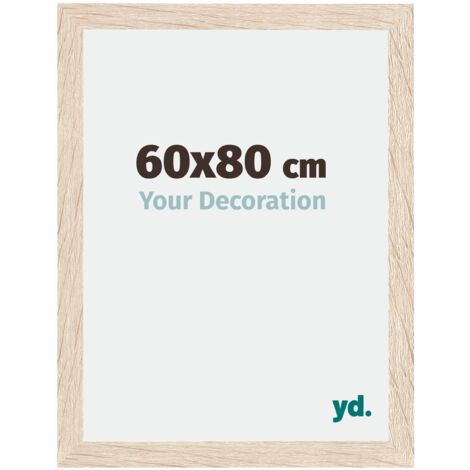 Your Decoration - 60x80 cm - Cadres Photo en MDF Avec Verre acrylique - Anti-Reflet - Excellente Qualité - Chêne - Cadre Decoration Murale - Catania. (1/5)