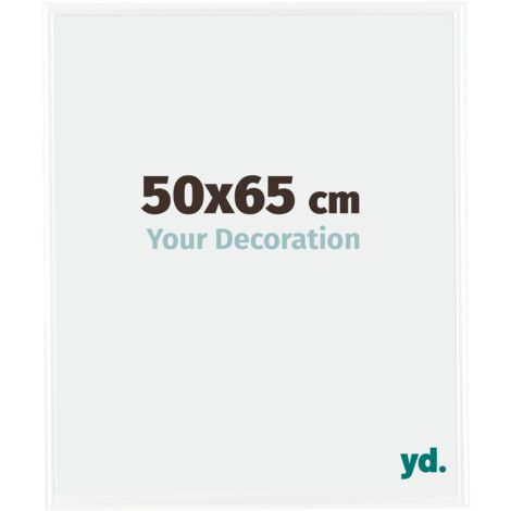yd. - Cadre photo 50x65 - Blanc Brillant - Plastique - Bordeaux