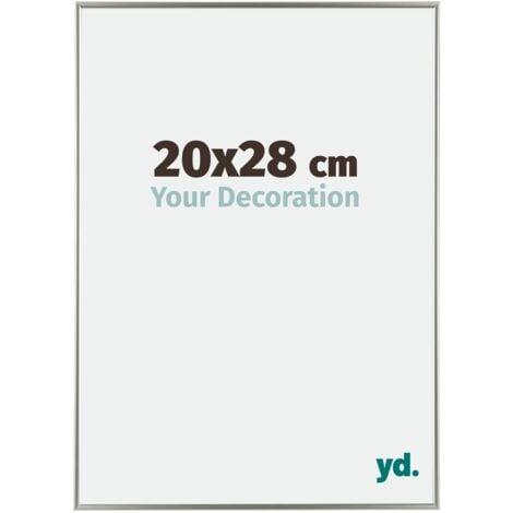 Your Decoration - 20x28 cm - Cadre Photo en Plastique Avec Verre acrylique - Anti-Reflet - Excellente Qualité - Champagne - Cadre Decoration Murale - Evry.