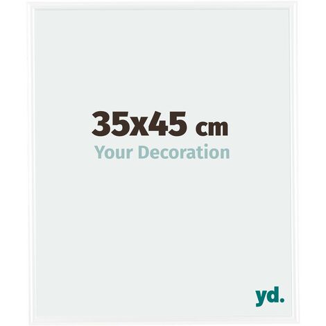Your Decoration - 35x45 cm - Cadres Photos en Plastique Avec Verre acrylique - Anti-Reflet - Excellente Qualité - Blanc Brillant - Cadre Decoration Murale - Bordeaux. (1/5)