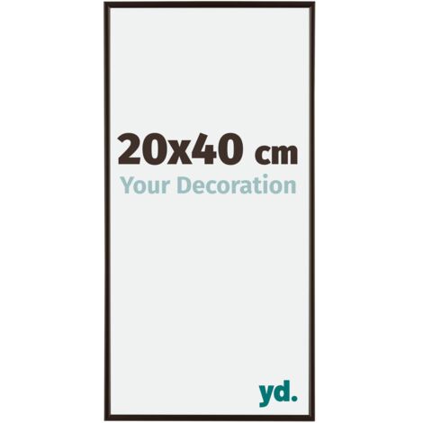 yd. - Cadre photo 20x40 - Anthracite - Plastique - Evry