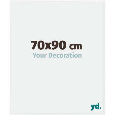 yd. - Cadre photo 70x90 - Blanc Brillant - Plastique - Evry