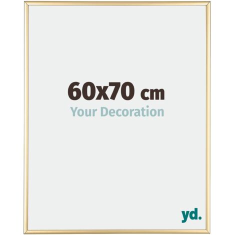 yd. - Cadre photo 60x70 - Or - Aluminium - Kent