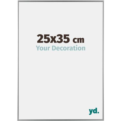 yd. - Cadre photo 25x35 - Argent Brillant - Plastique - Evry