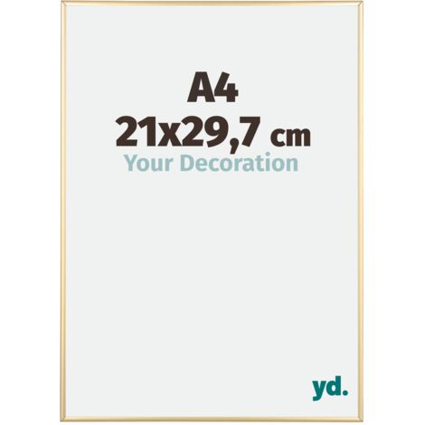 yd. - Cadre photo A4 21x29.7 - Or - Aluminium - Kent (1/5)