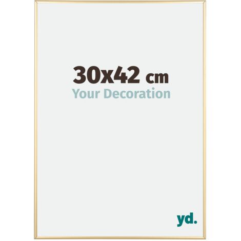 yd. - Cadre photo 30x42 - Or - Aluminium - Kent (1/5)