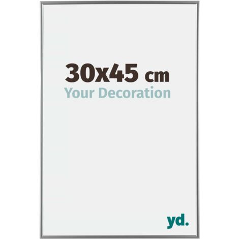 yd. - Cadre photo 30x45 - Argent Brillant - Plastique - Evry
