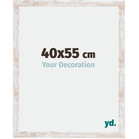 yd. - Cadre photo 40x55 - White Wash - MDF - Catania (1/5)