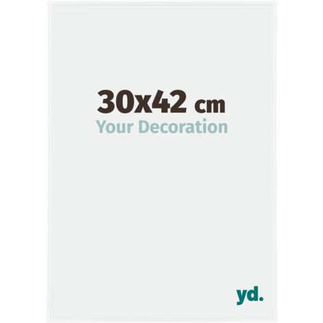yd. - Cadre photo 30x42 - Blanc Brillant - Plastique - Evry