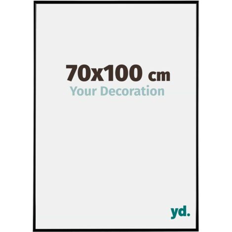 yd. - Cadre photo 70x100 - Noir Brillant - Plastique - Evry